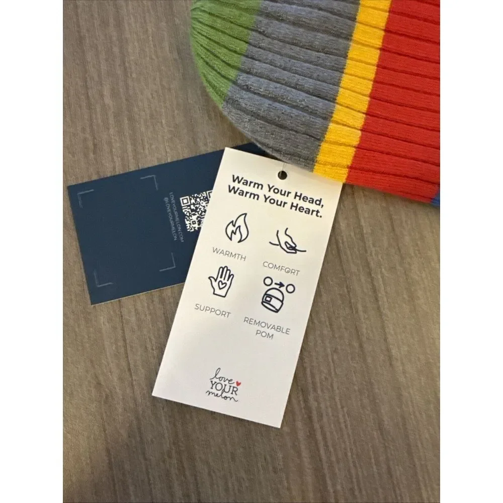 NEW Sesame Street X Love‎ Your Melon Beanie Lightweight Colorblock